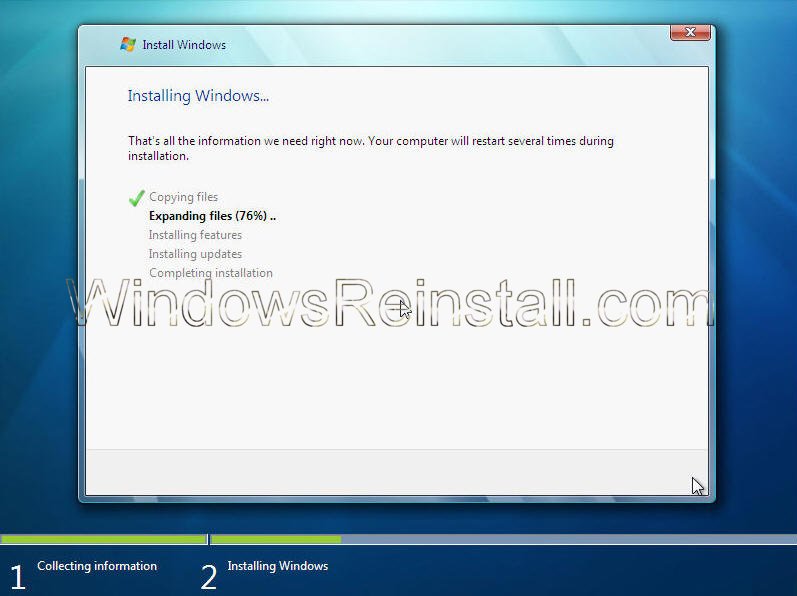 reinstall windows on new hard drive