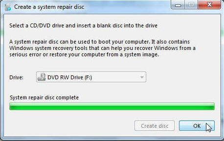 Create Vista Repair Disk Sp2